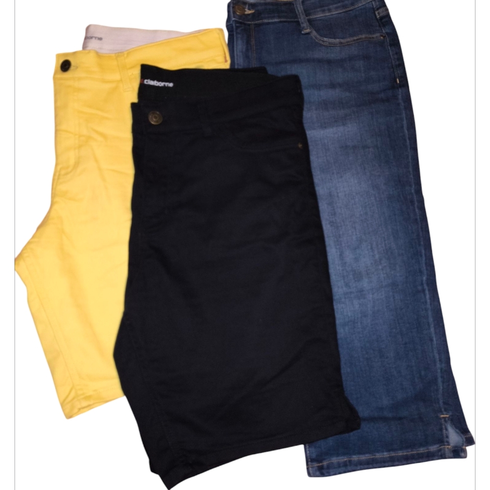 Liz Claiborne Shorts and Denim Skirt Set